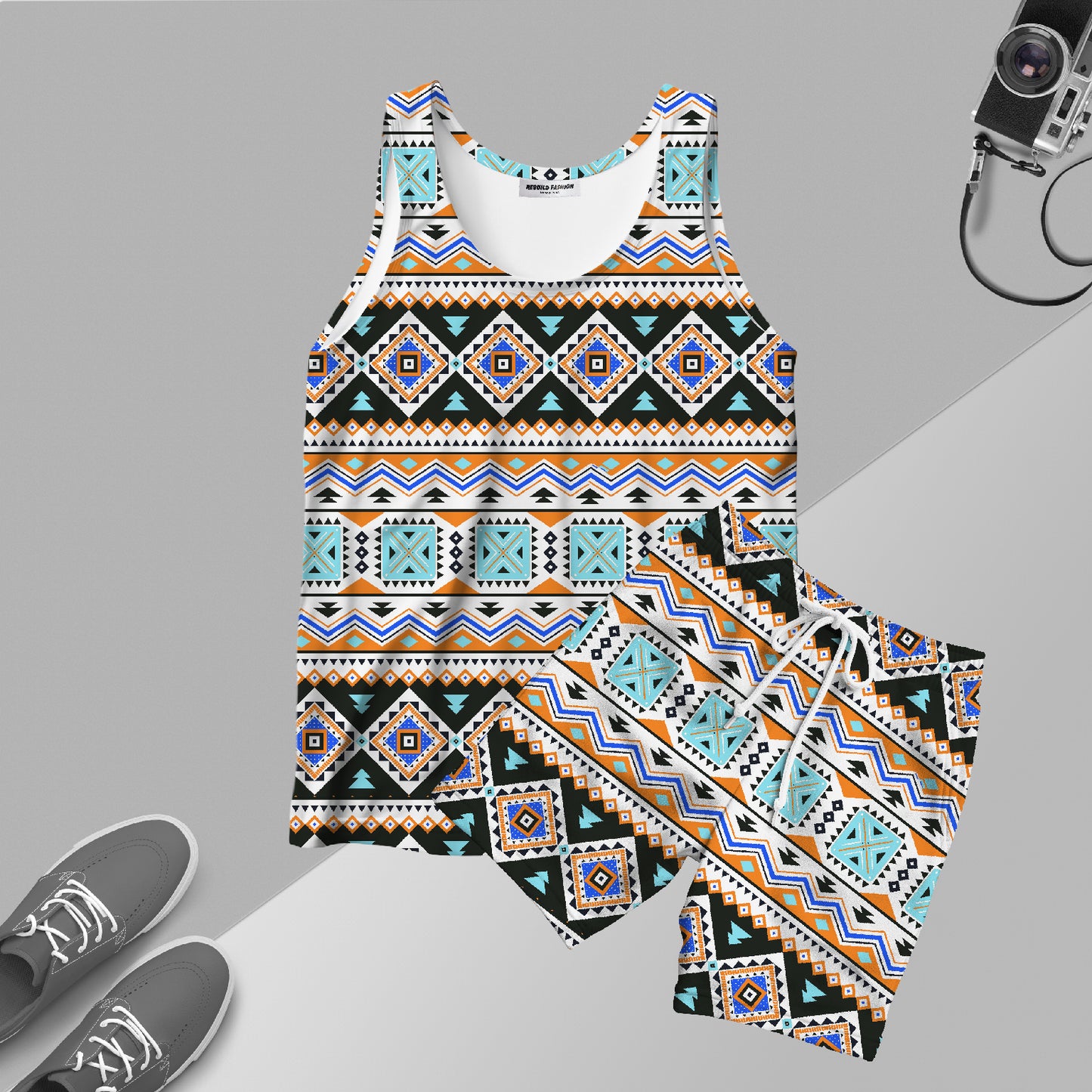 Co-ord Set printed sando with shorts #311