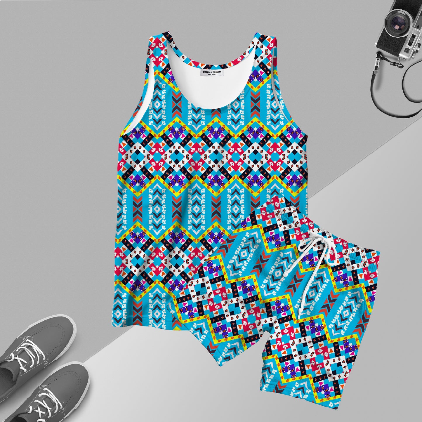 Co-ord Set printed sando with shorts #312