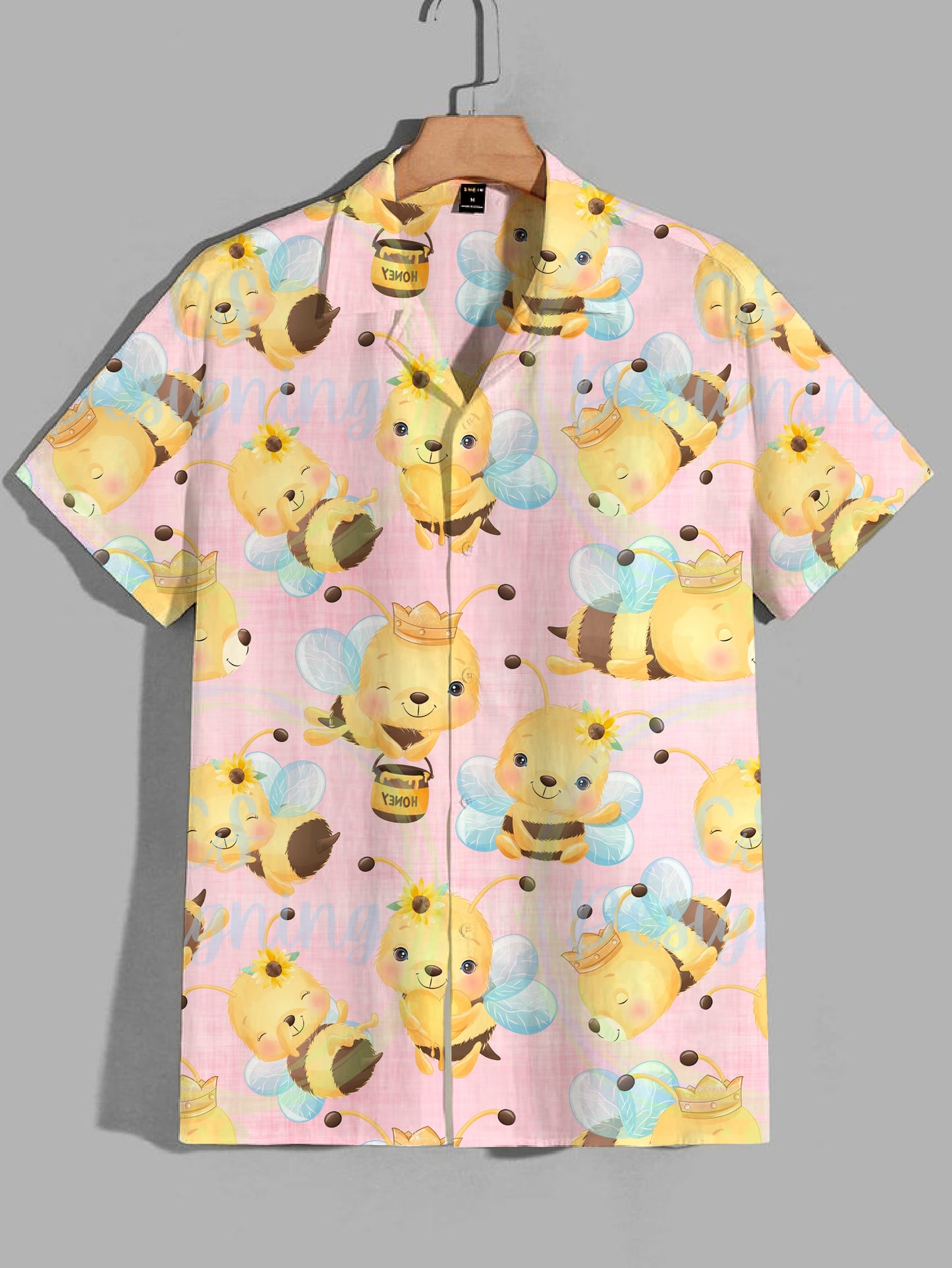 Printed Cuban Collar Shirt For Men #27