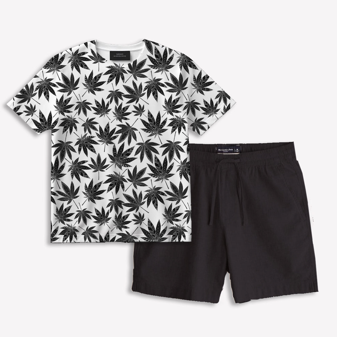T-shirt & Shorts Co-ord Set#02