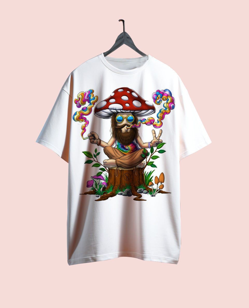 Cotton Printed Oversized T-shirt #07