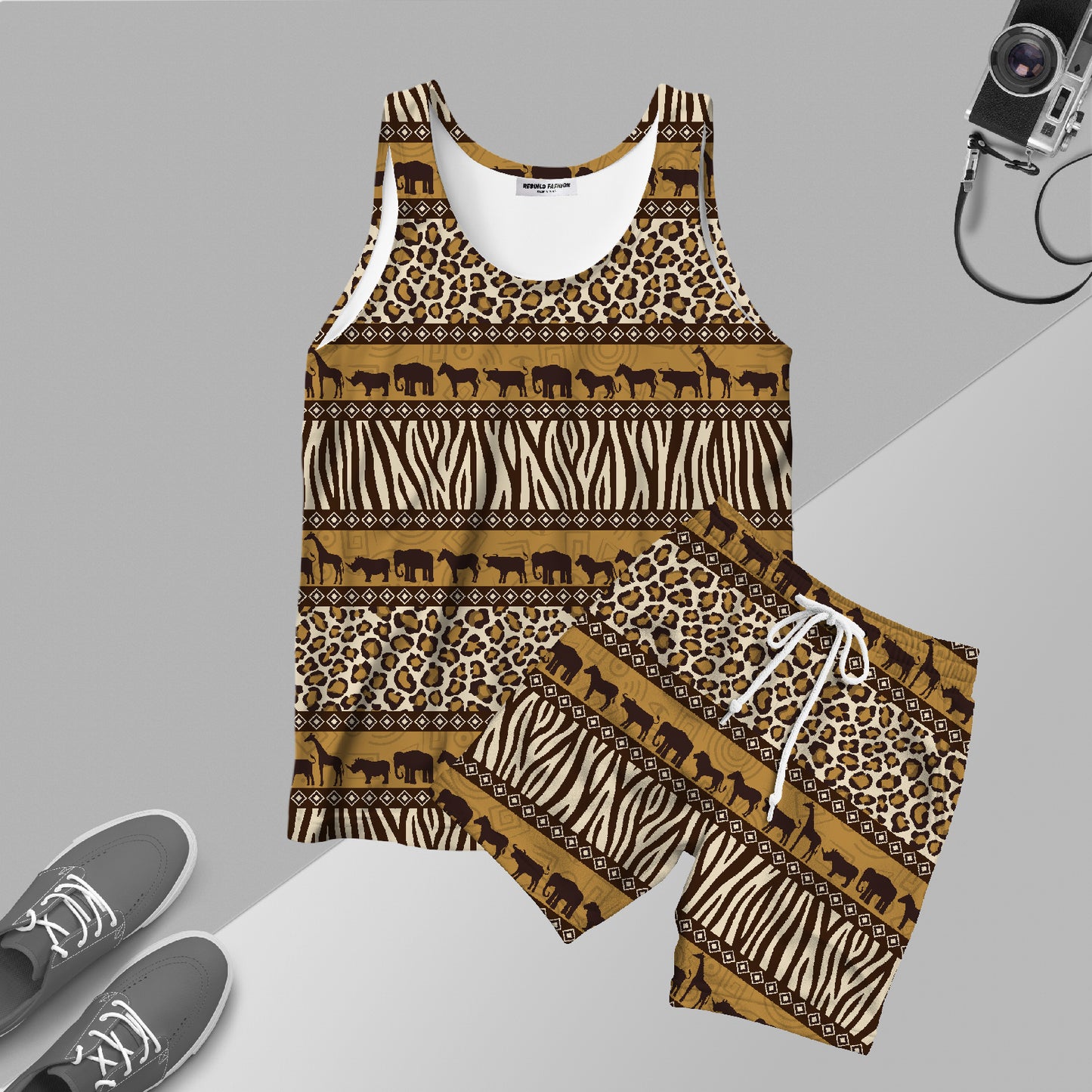 Co-ord Set printed sando with shorts #304