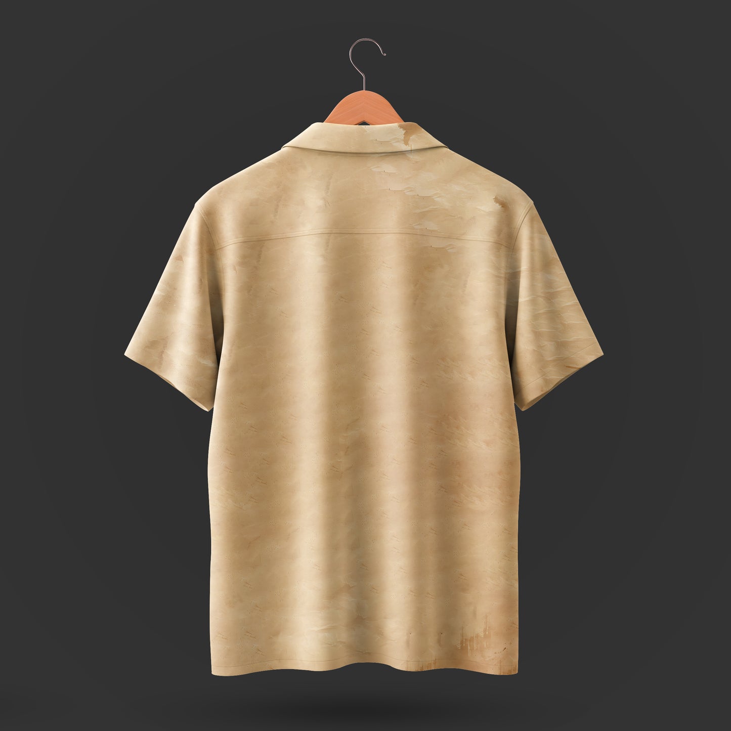 Printed Cuban Collar Shirt For Men #39