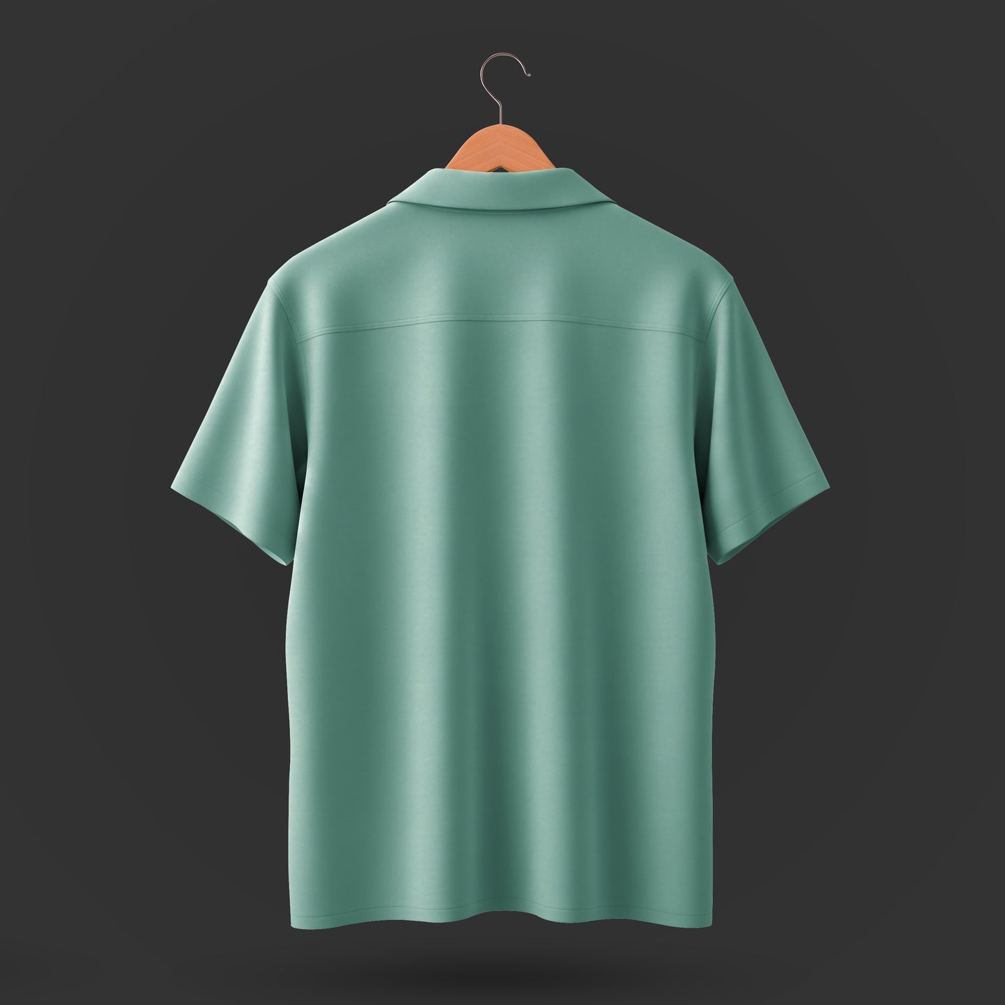 Printed Cuban Collar Shirt For Men #40