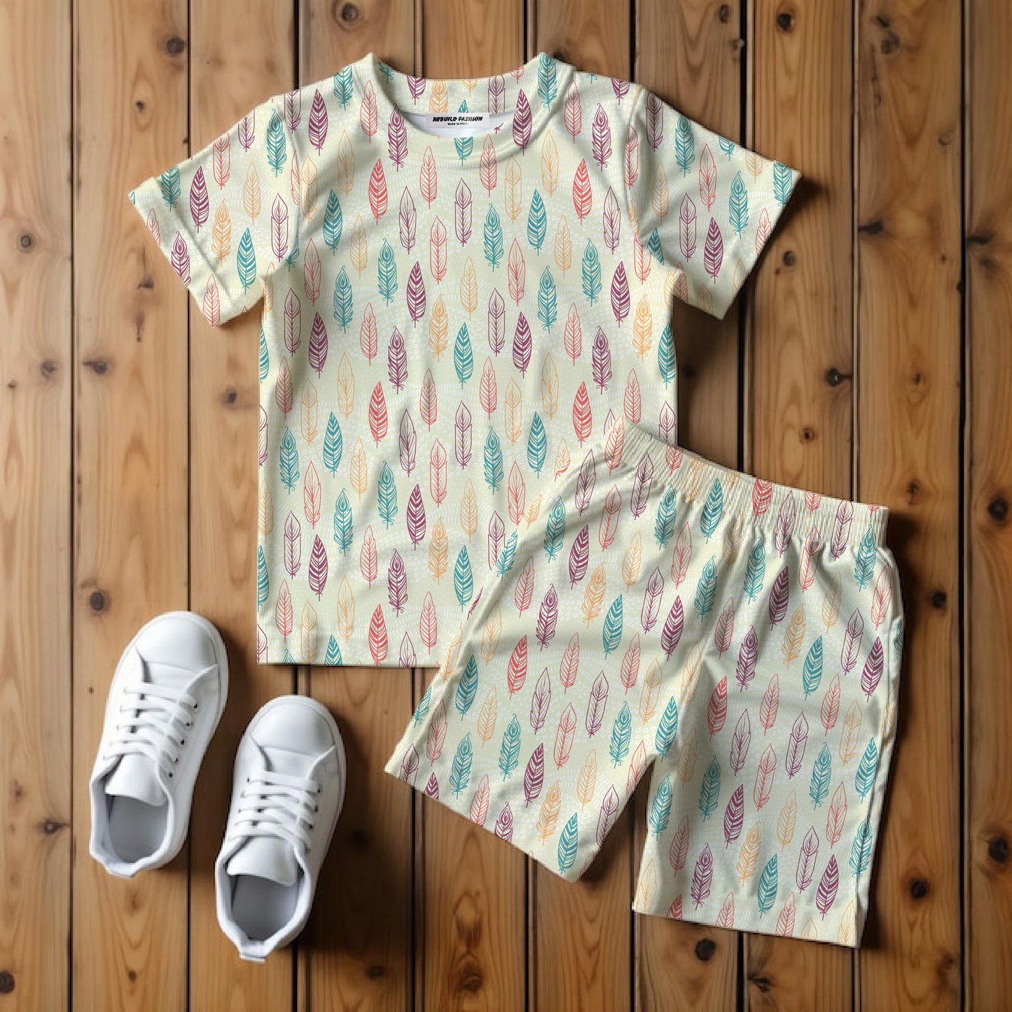 Kids T-Shirt & Shorts Set Printed #05