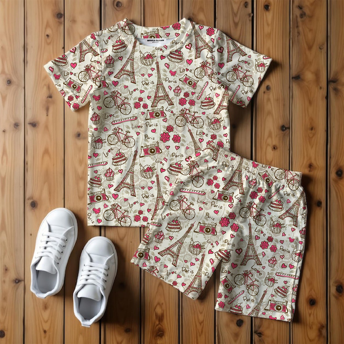 Kids T-Shirt & Shorts Set Printed #06