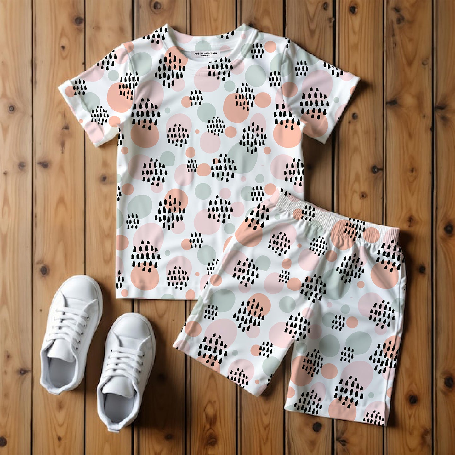 Kids T-Shirt & Shorts Set Printed #07