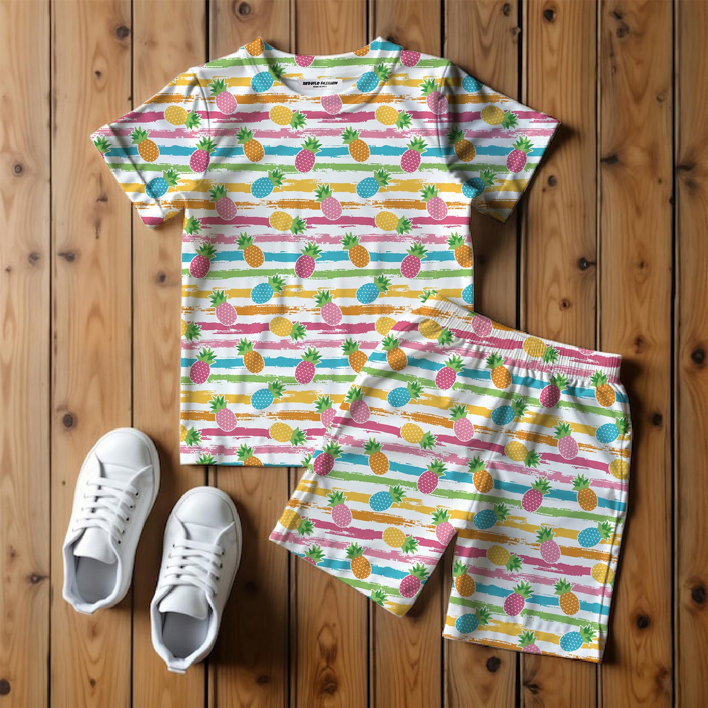 Kids T-Shirt & Shorts Set Printed #08
