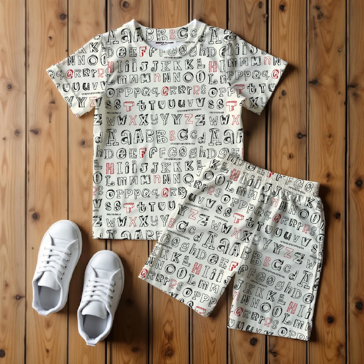 Kids T-Shirt & Shorts Set Printed #10