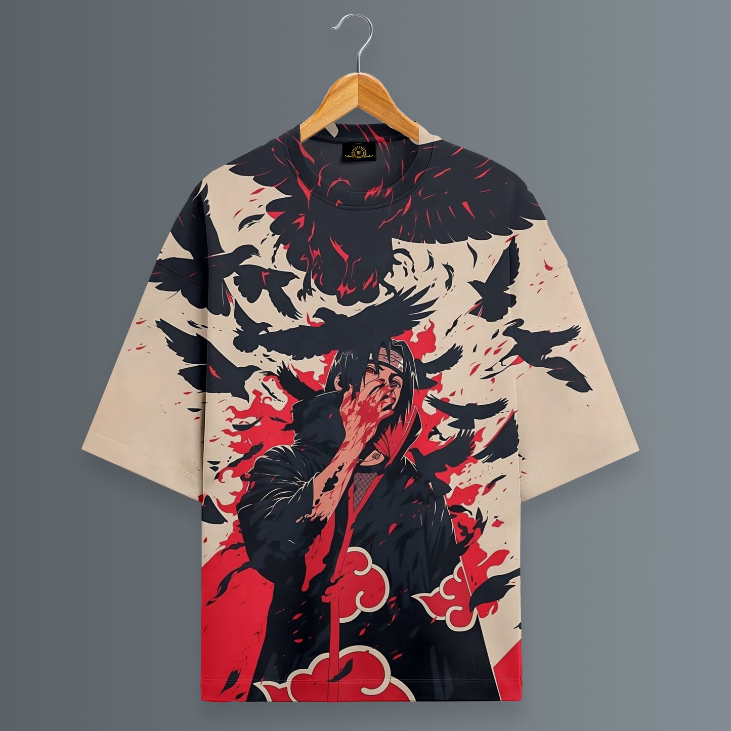 Eagle samurai Printed Oversized T-shirt #12