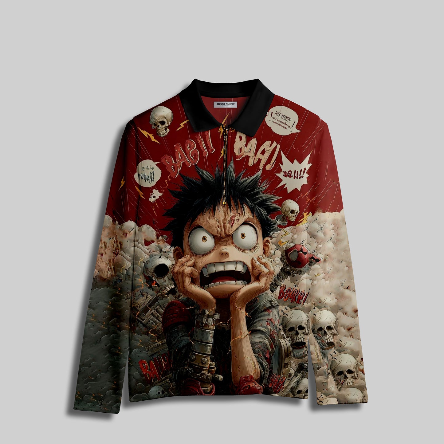 Men's Zipper Polo T-Shirt #3