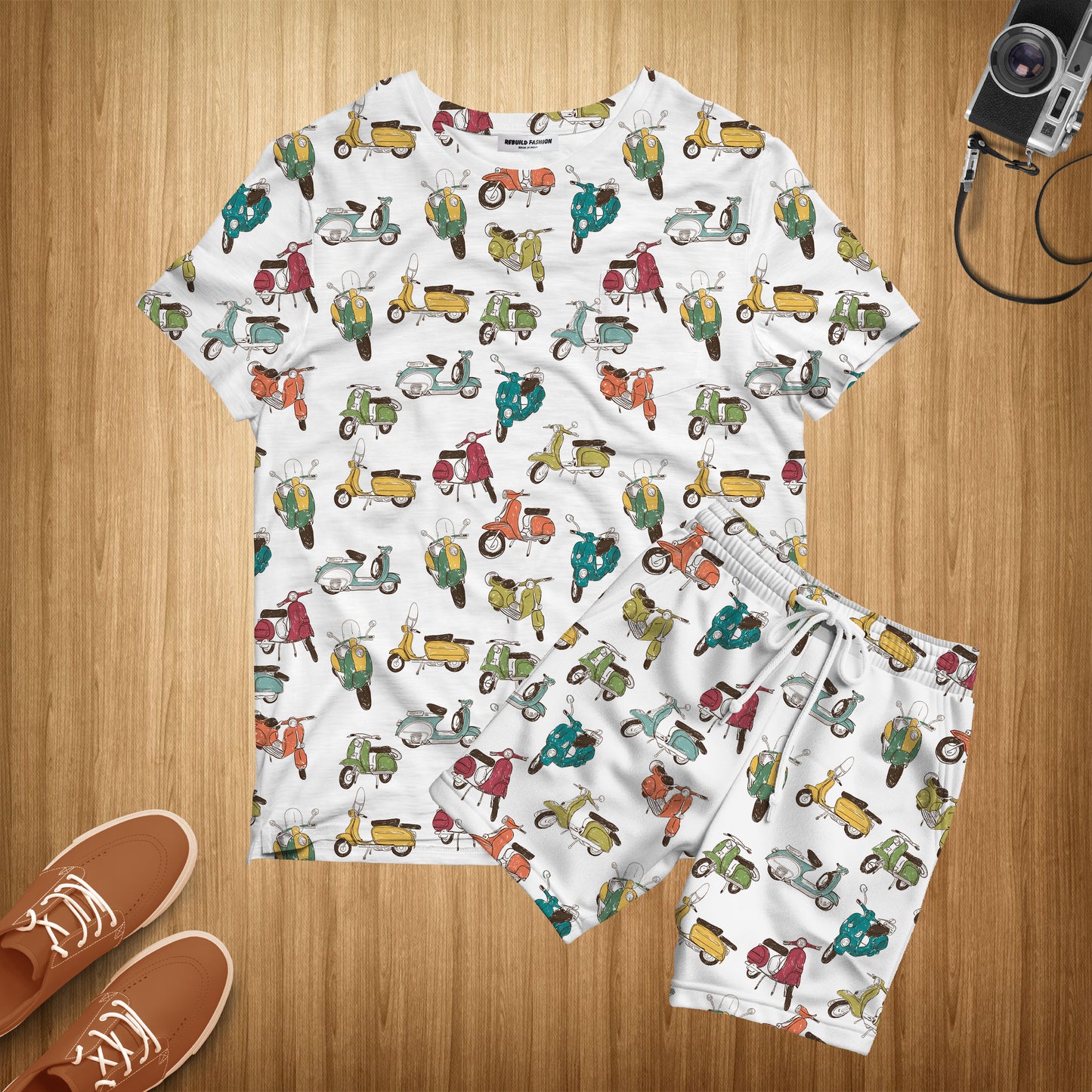 T-shirt & Shorts Co-ord Set#05