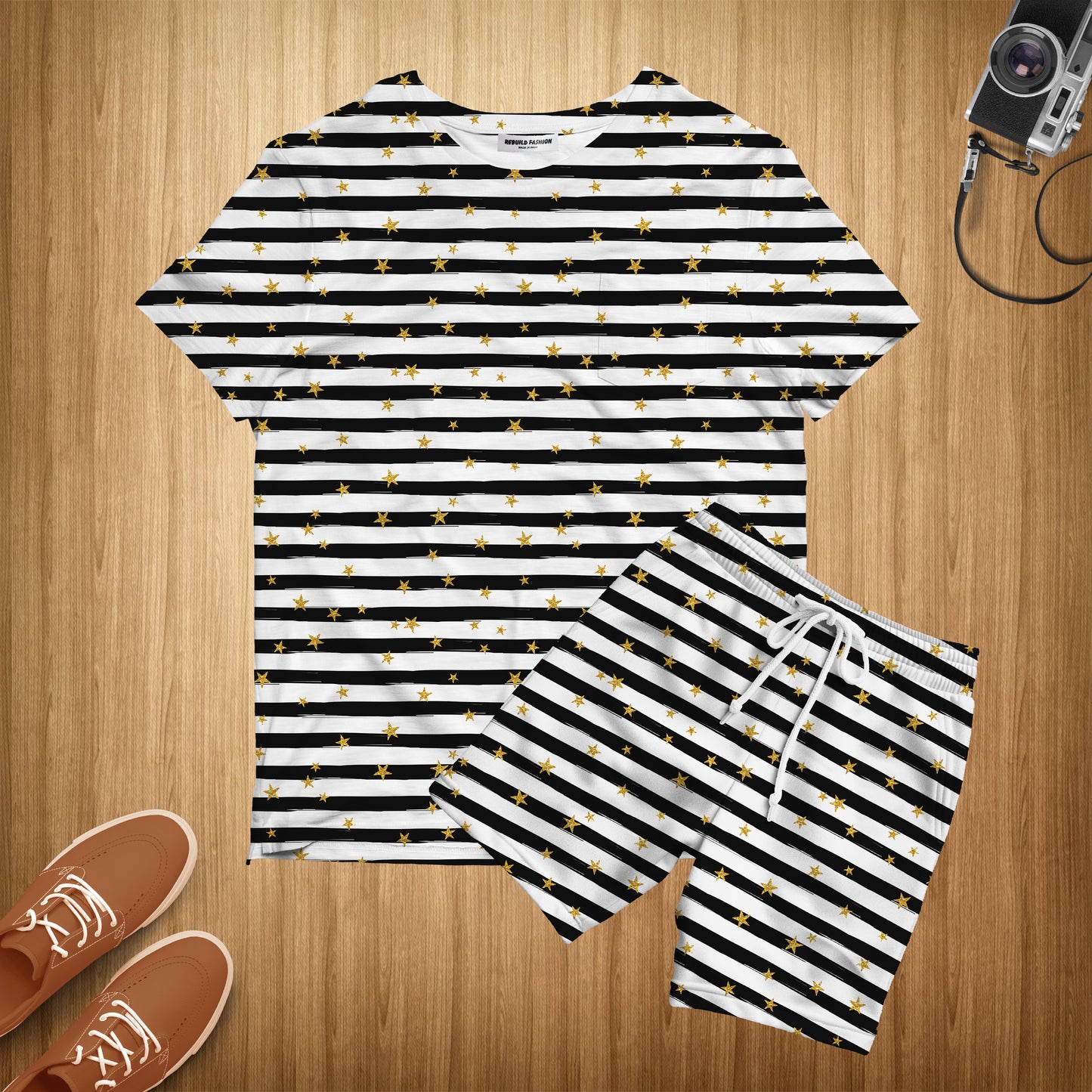 T-shirt & Shorts Co-ord Set#06