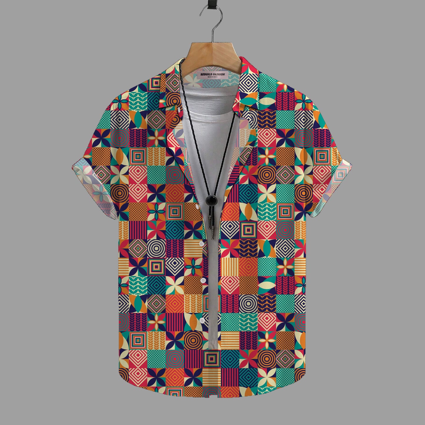 COTTON PRINTED SHIRT #0015