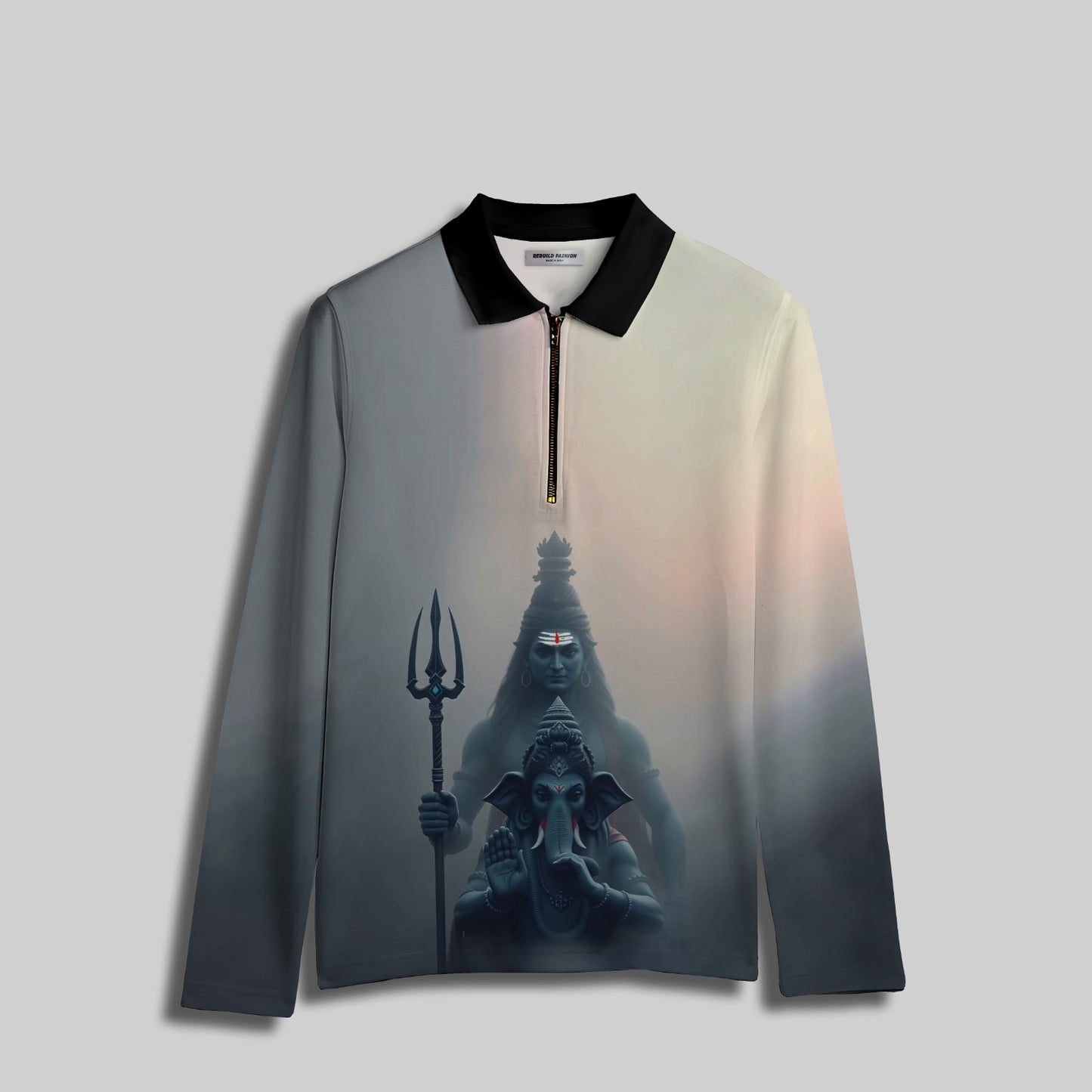 Men's Zipper Polo T-Shirt #10