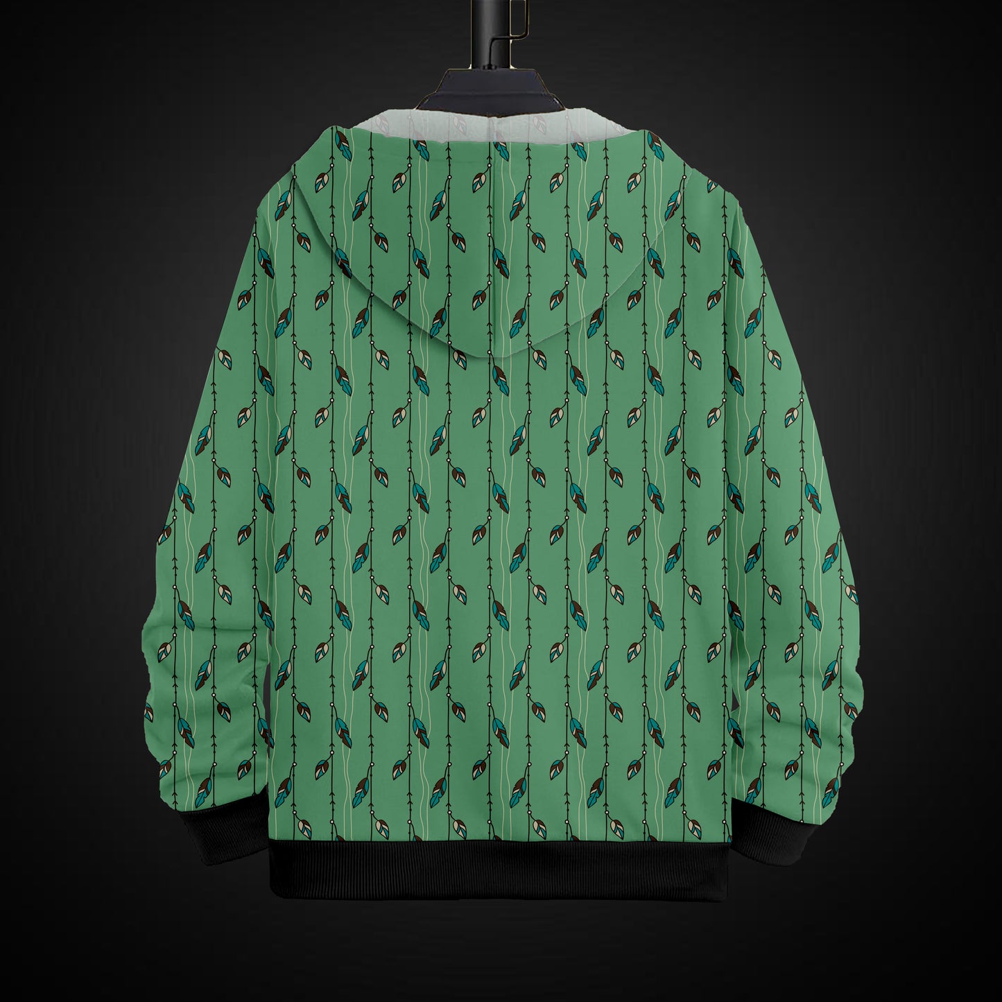 Printed Hoodie With Zip #52
