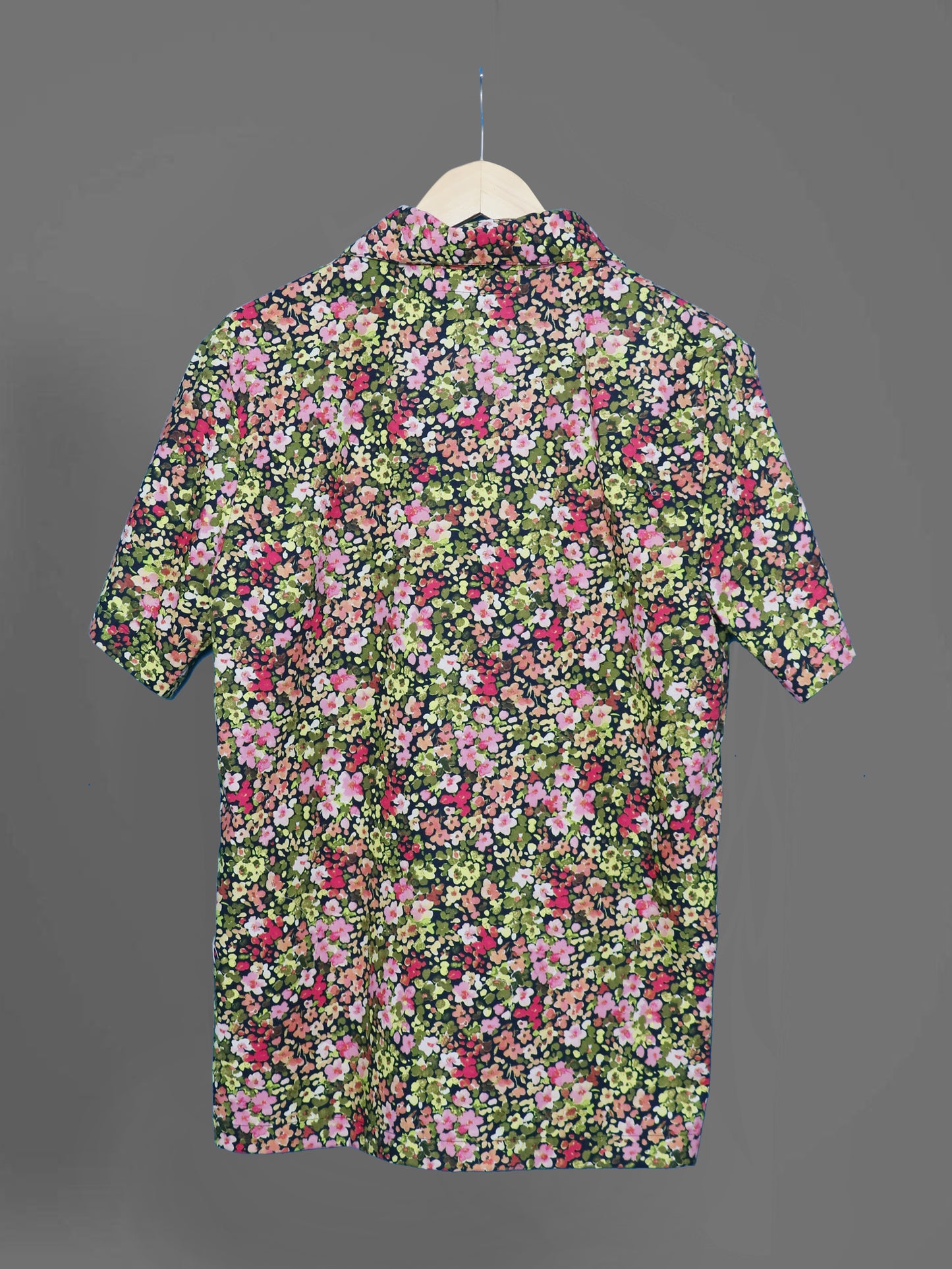 Printed Cuban Collar Shirt For Men  #01