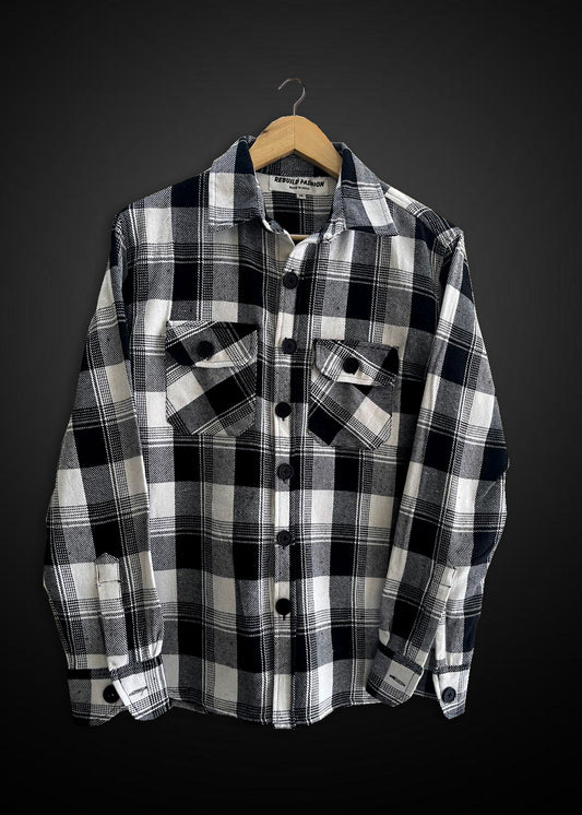 Flannel Checks Double Pocket Overshirt #2