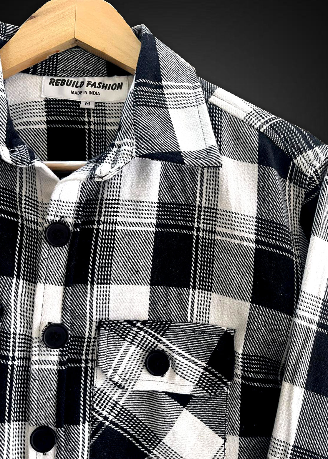 Flannel Checks Double Pocket Overshirt #2