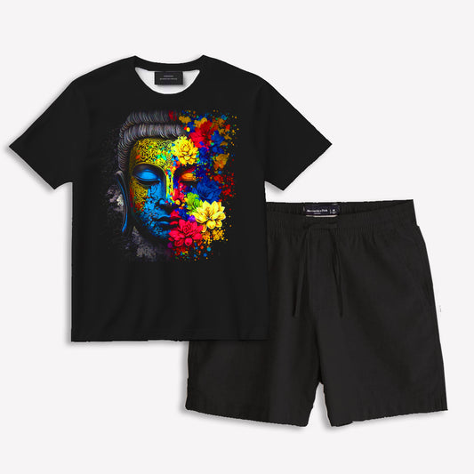 T-shirt & Shorts Co-ord Set#03
