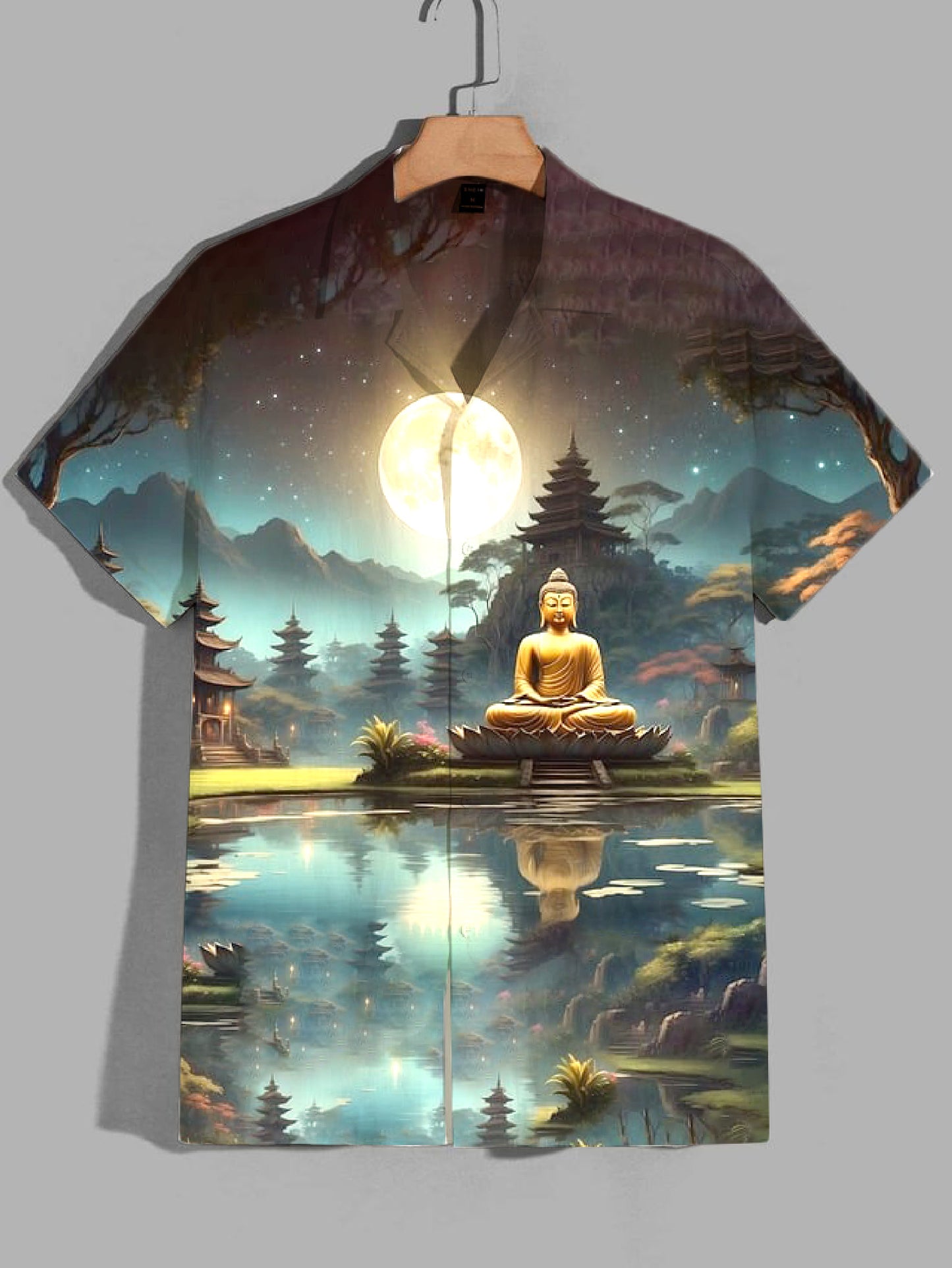 Buddha Printed Shirt For Men #16