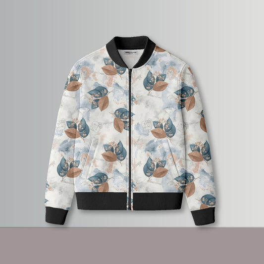 Antique Leaf  Bomber Jacket#17