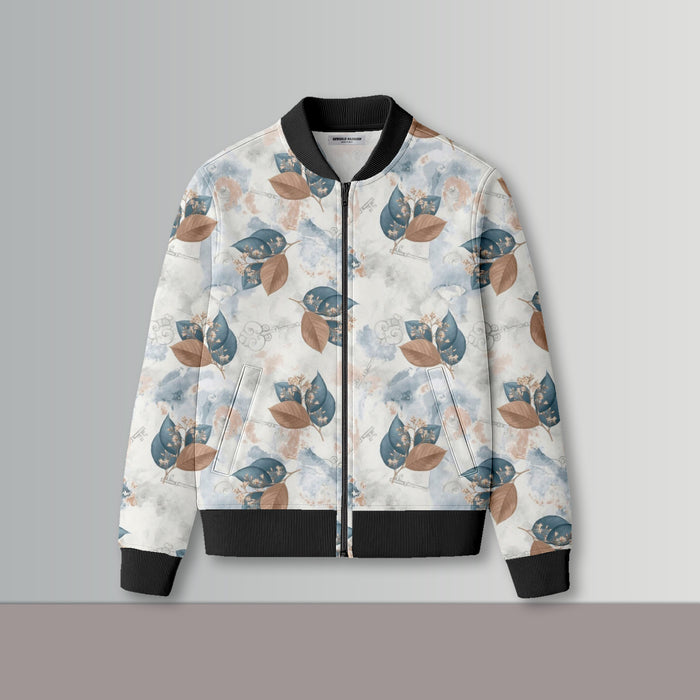 Antique Leaf  Bomber Jacket#17