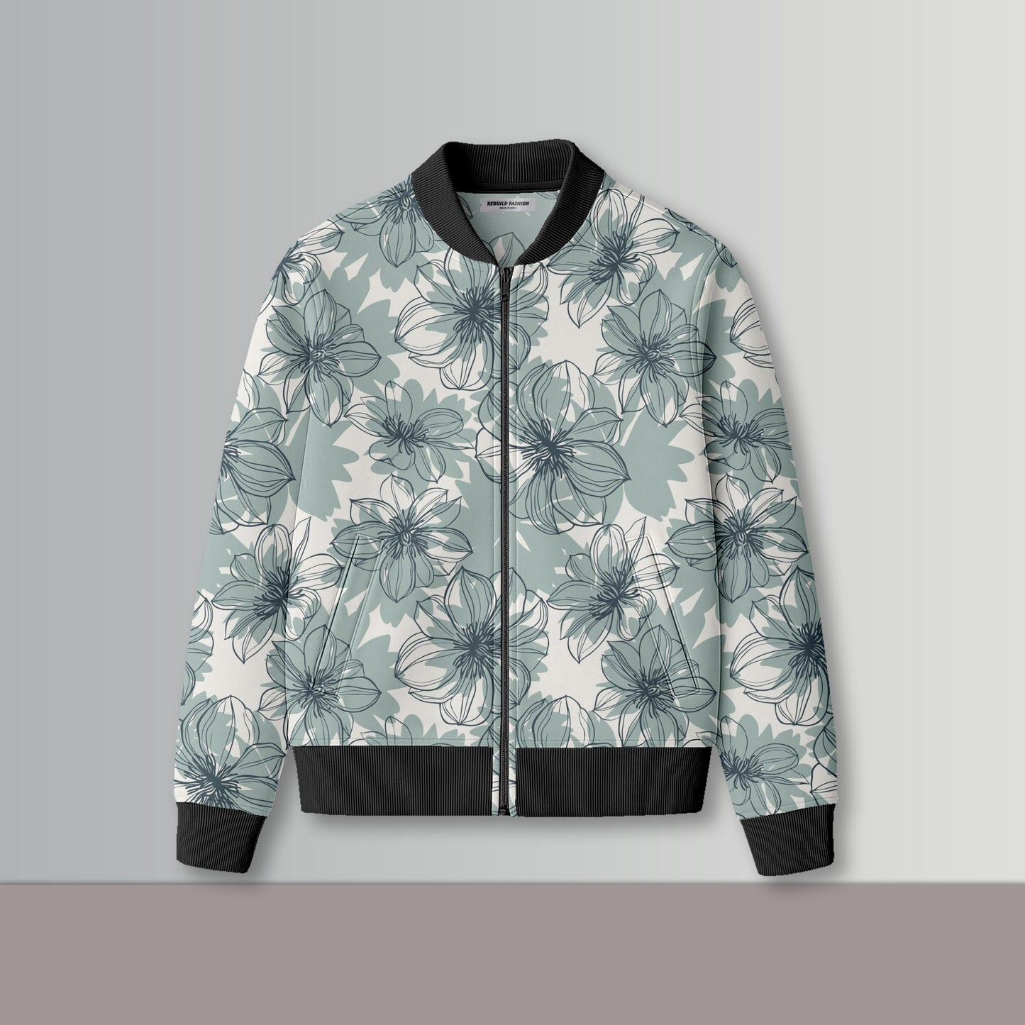 Floral Elegant Bomber Jacket#11