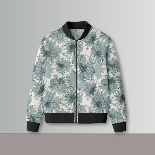 Floral Elegant Bomber Jacket#11