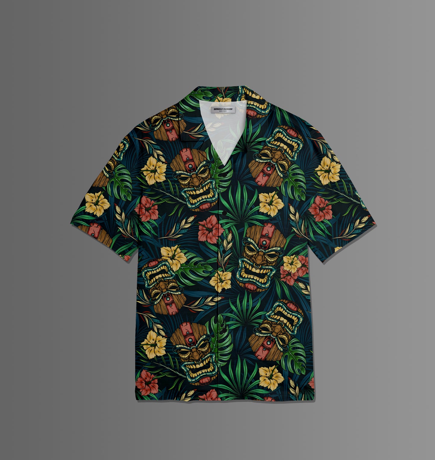 Hawaiian tropical Printed Shirt For Men #57