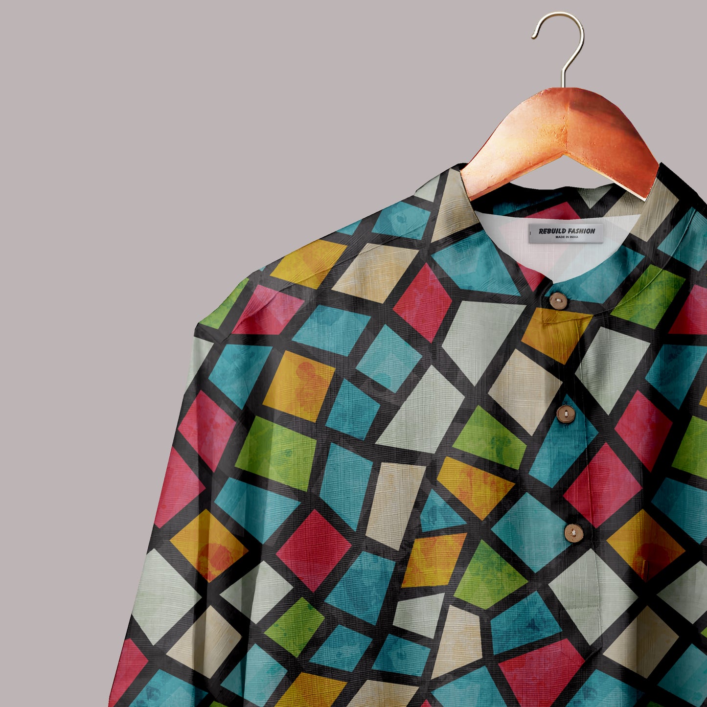 Uemuo Colorful Tie Dye Designs kurta#2