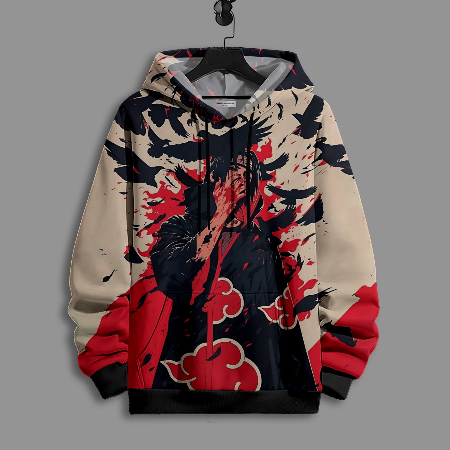 Crimson Anime Rage Hoodie #69