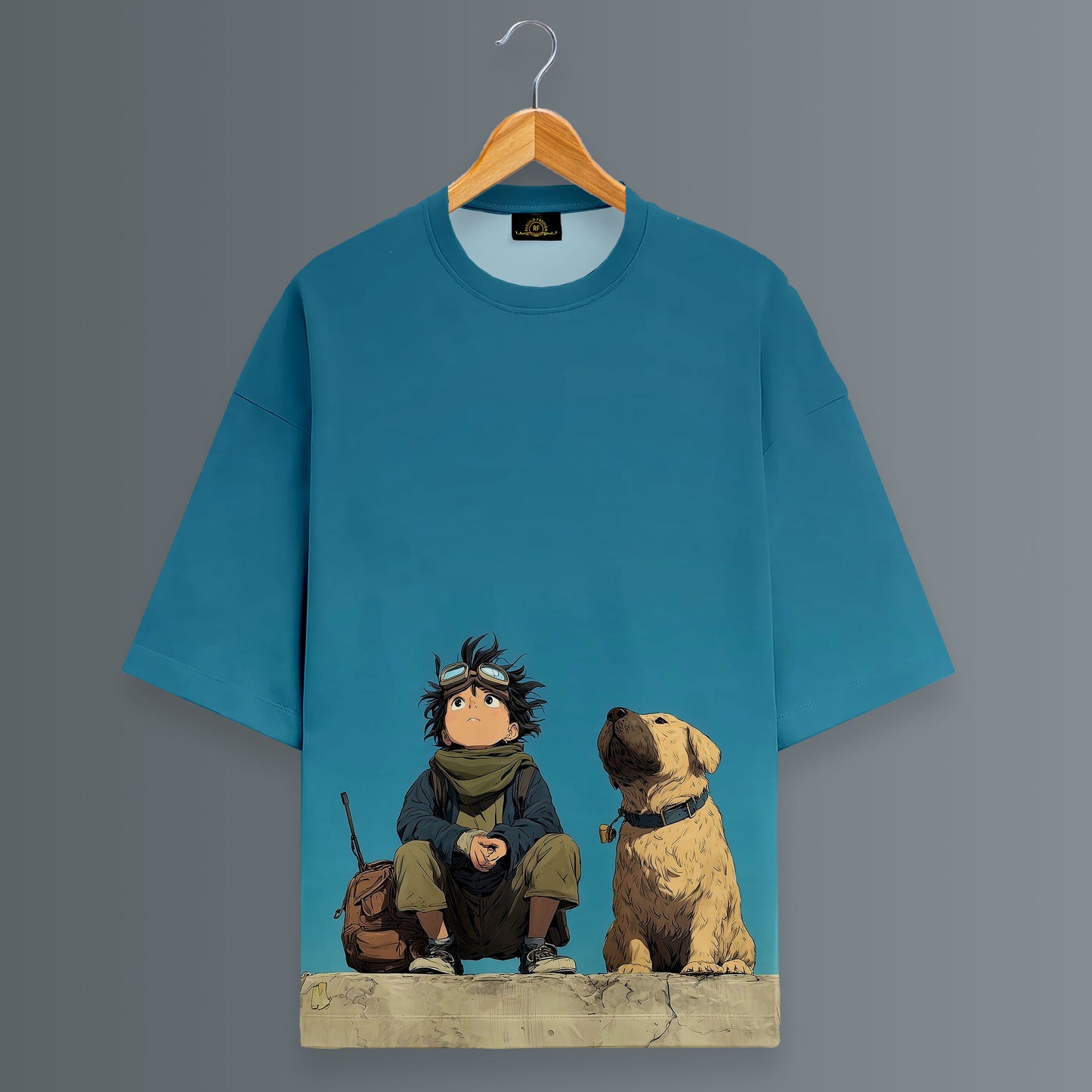 Just Now adventure Printed Oversized T-shirt #16