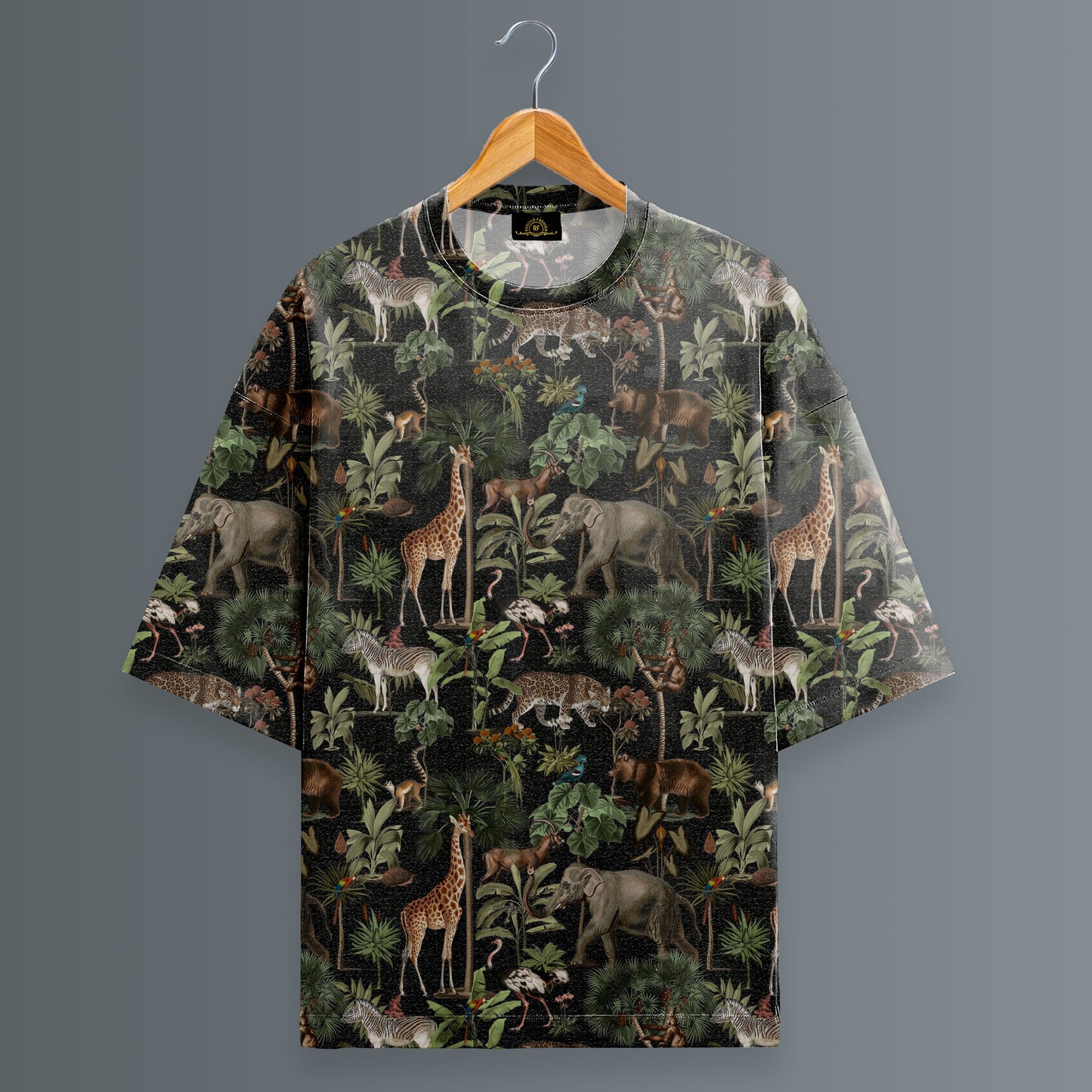 Tropical animals   Printed Oversized T-shirt #15