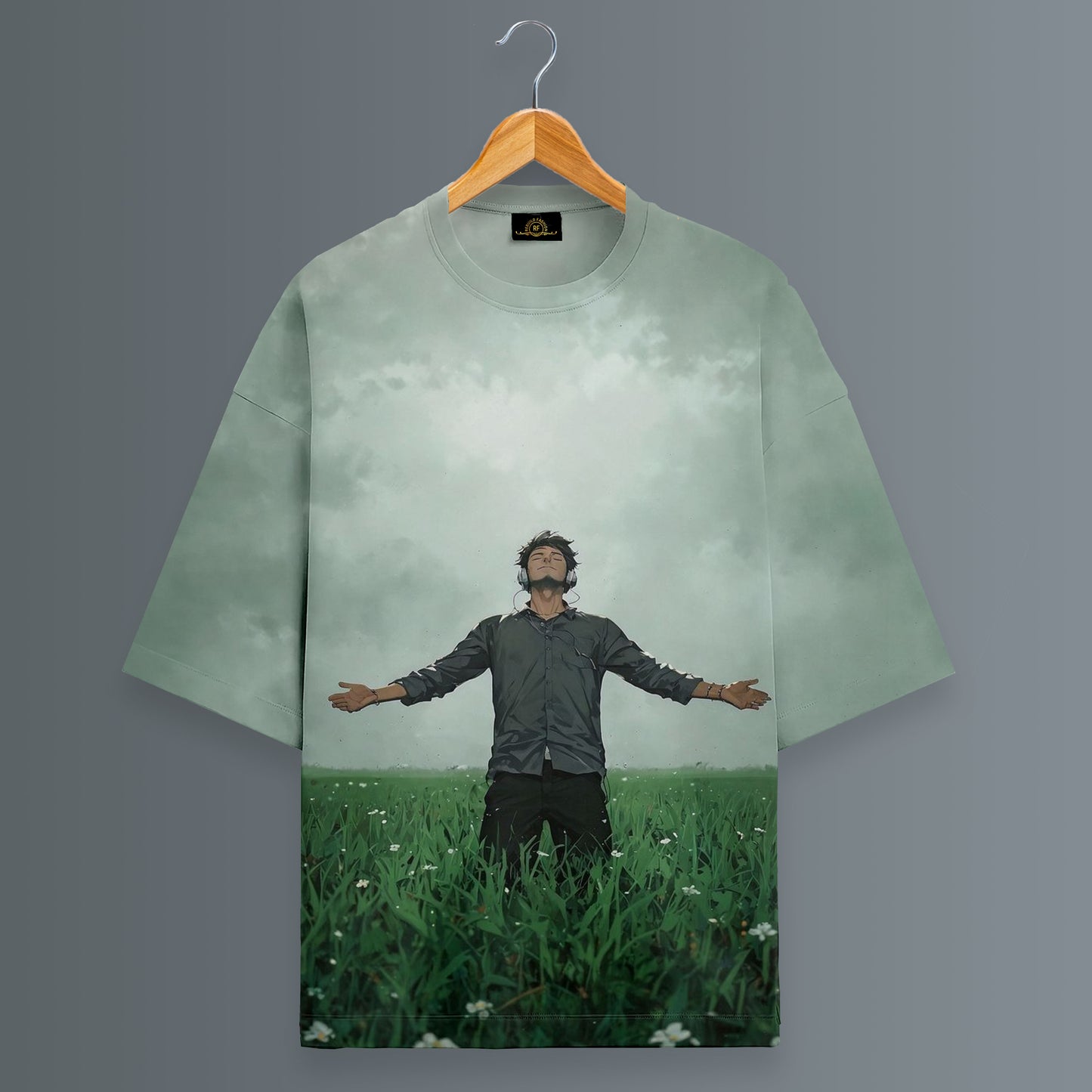 Natural Boy Printed Oversized T-shirt #32