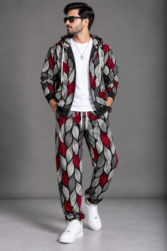 Hoodie & Sweatpants Co-ord Set #32 (zipper)
