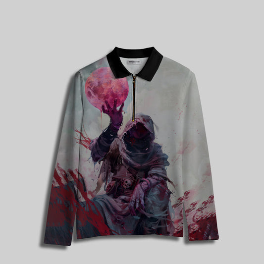 Men's  Zipper Polo T-Shirt #8