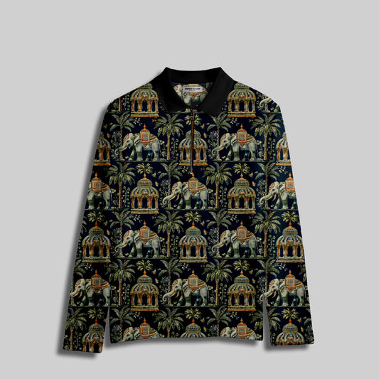 Men's  Zipper Polo T-Shirt #2