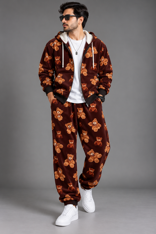 Hoodie & Sweatpants Co-ord Set #26 (zipper)