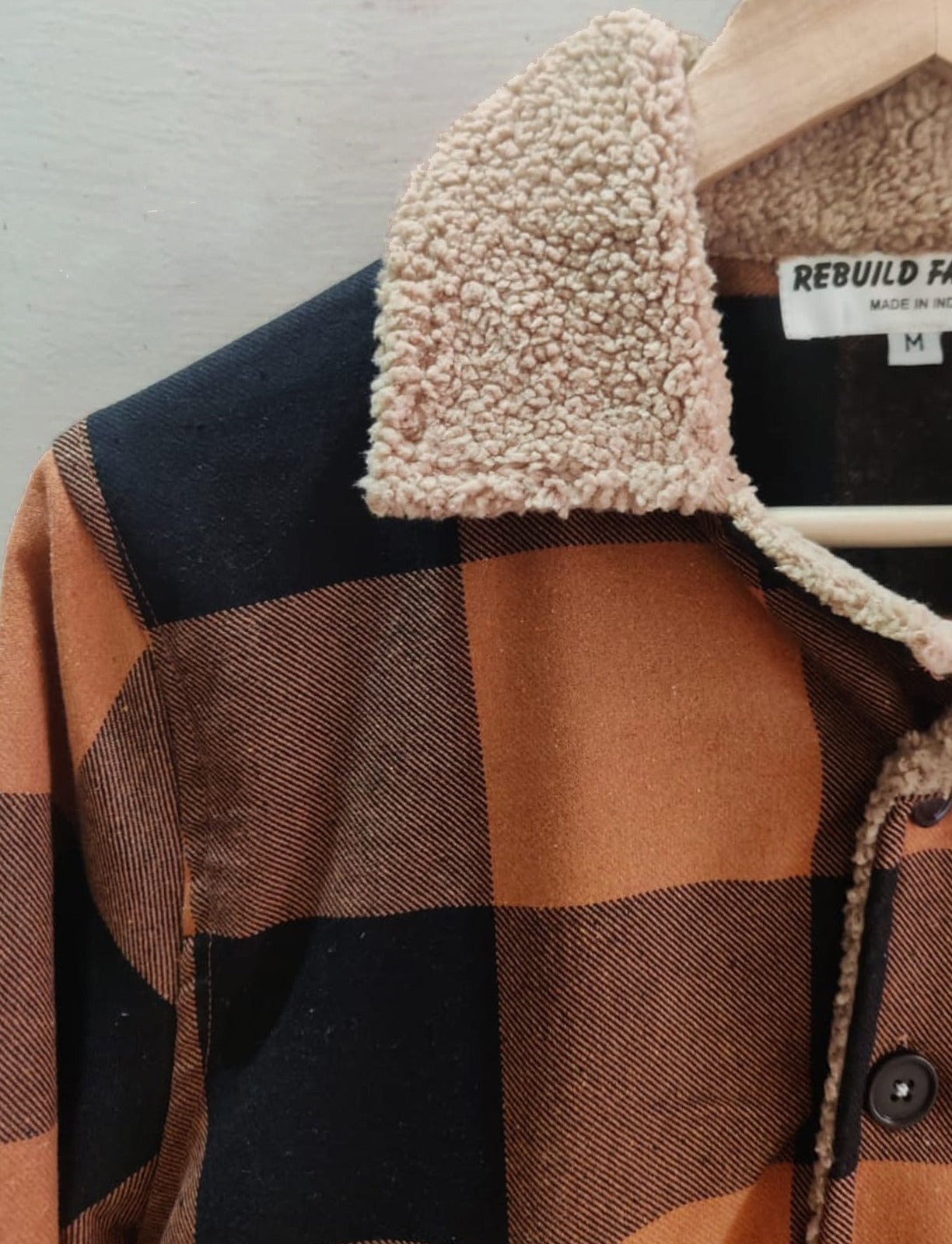 Men's Full Sleeves Winter Shirt with Fur Lining