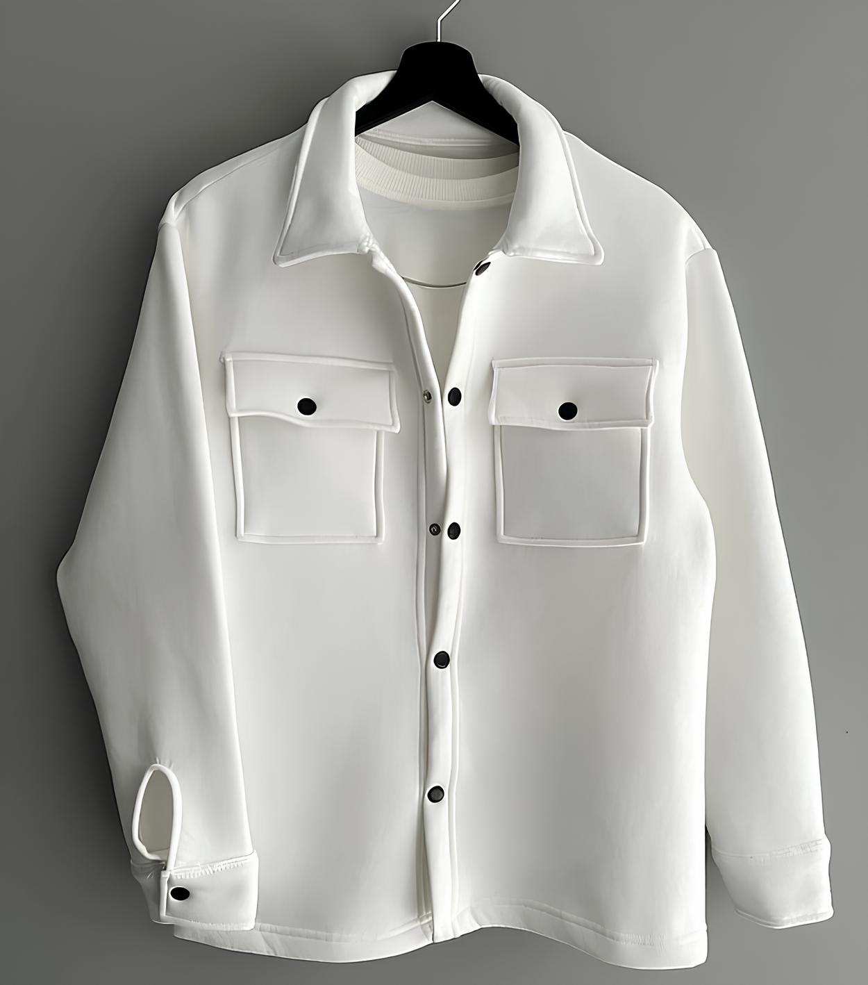 White jacket Fleece JACKET#3