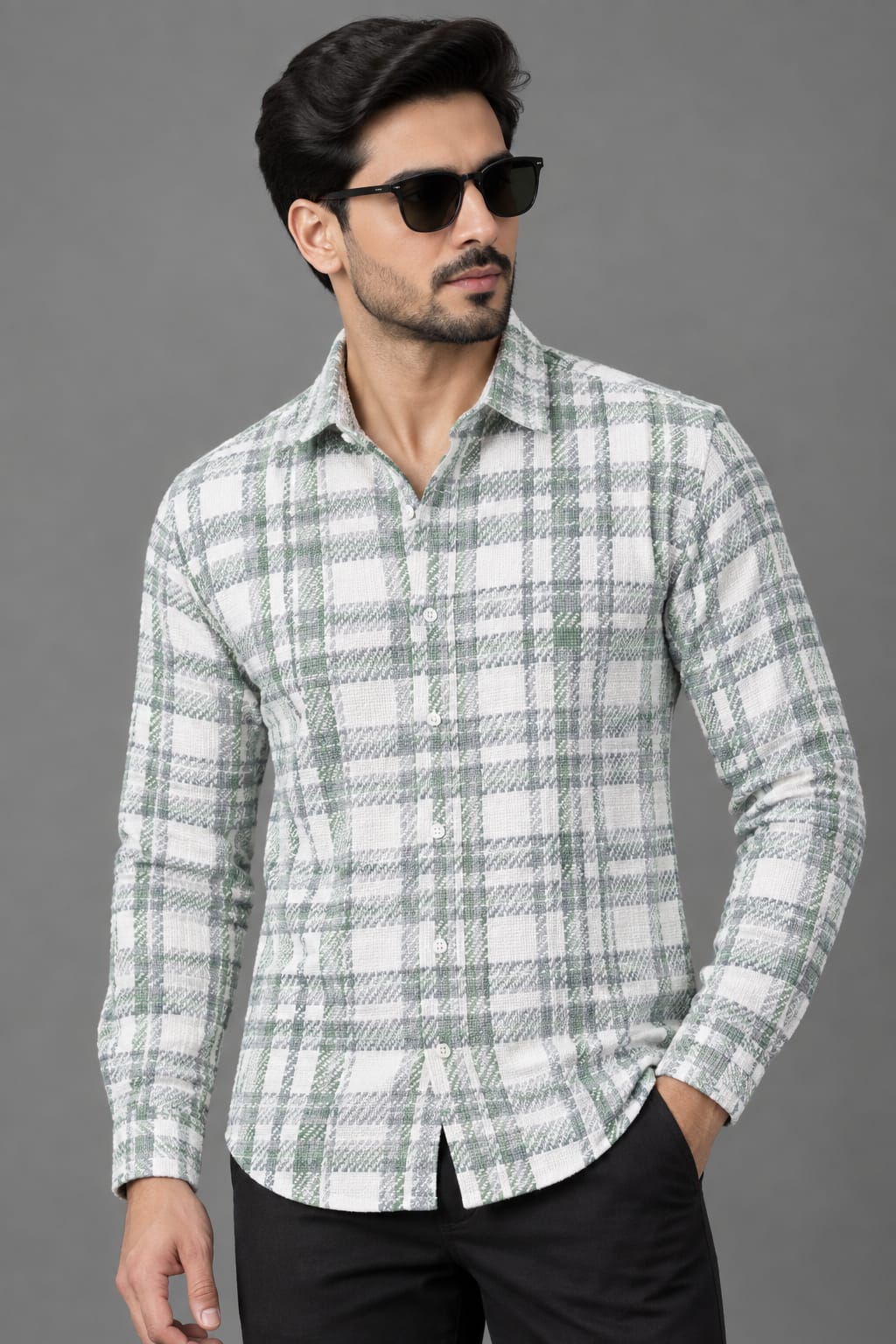 Cotton Flannel Checks  Overshirt #13