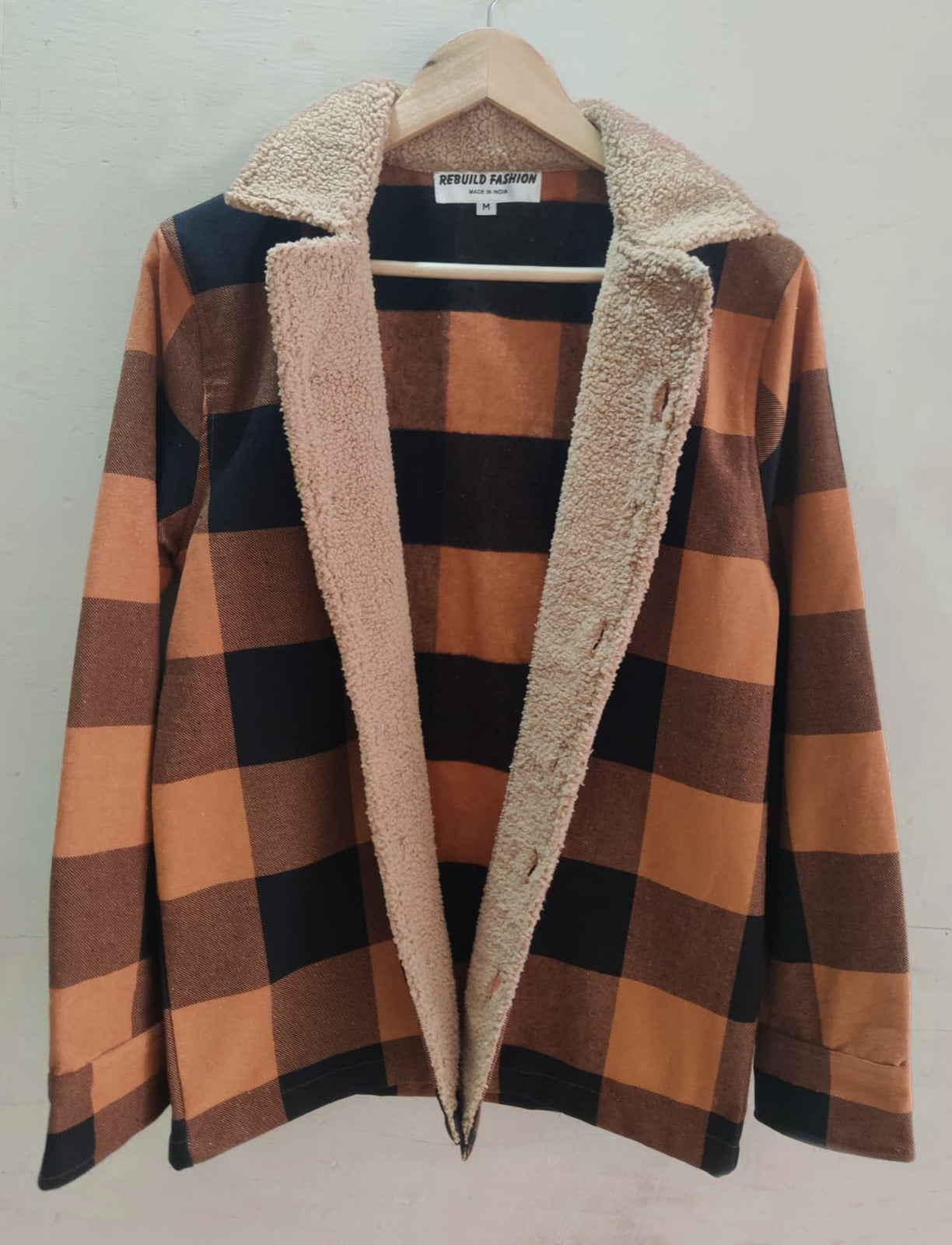 Men's Full Sleeves Winter Shirt with Fur Lining