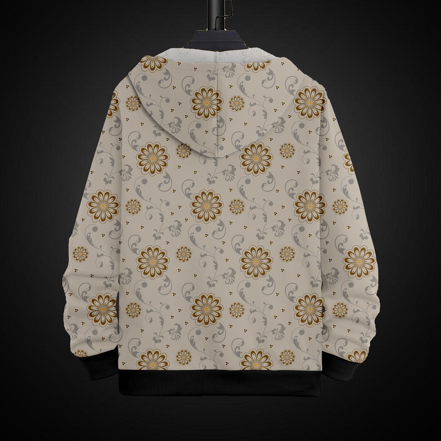 Printed Hoodie With Zip #53