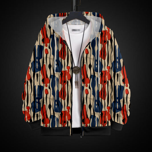 Printed Hoodie With Zip #45