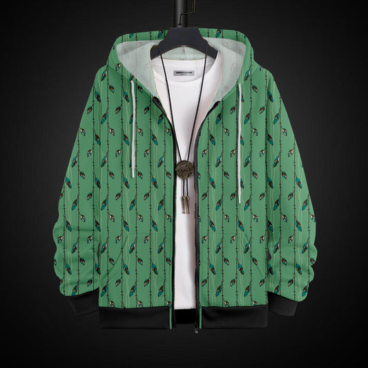 Printed Hoodie With Zip #52