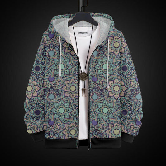 Printed Hoodie With Zip #54