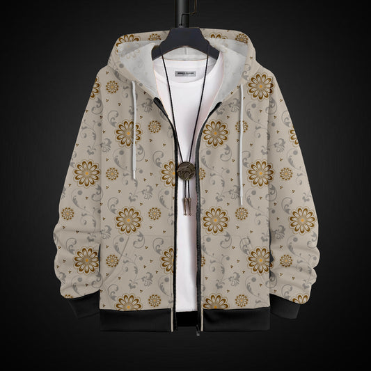 Printed Hoodie With Zip #53