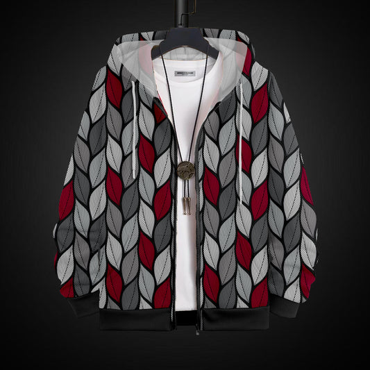 Printed Hoodie With Zip #49
