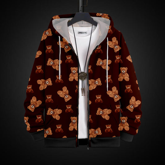 Printed Hoodie With Zip #47